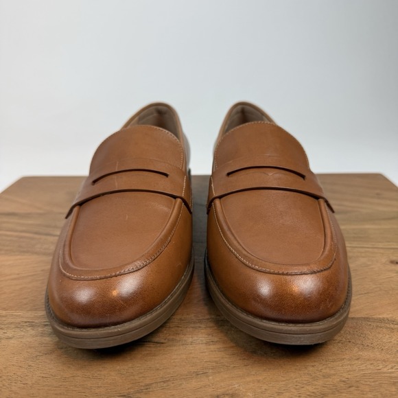 New Womens Cole Haan British Tan Leather Haverhill Penny Loafers Shoes Sz 10 B - Picture 3 of 8